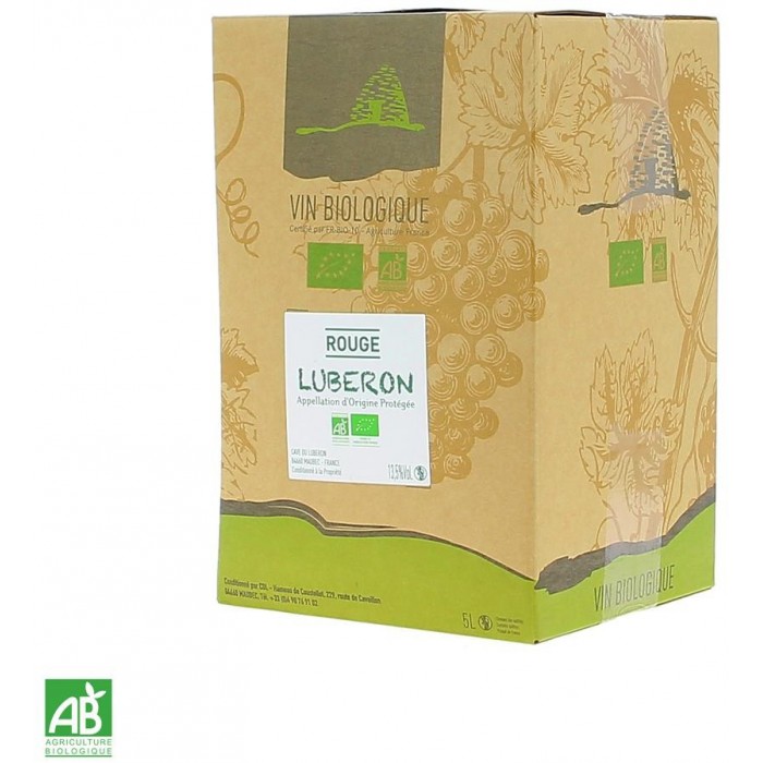 Lubéron rouge Bio 5L - Bag in box - sommellerie de France