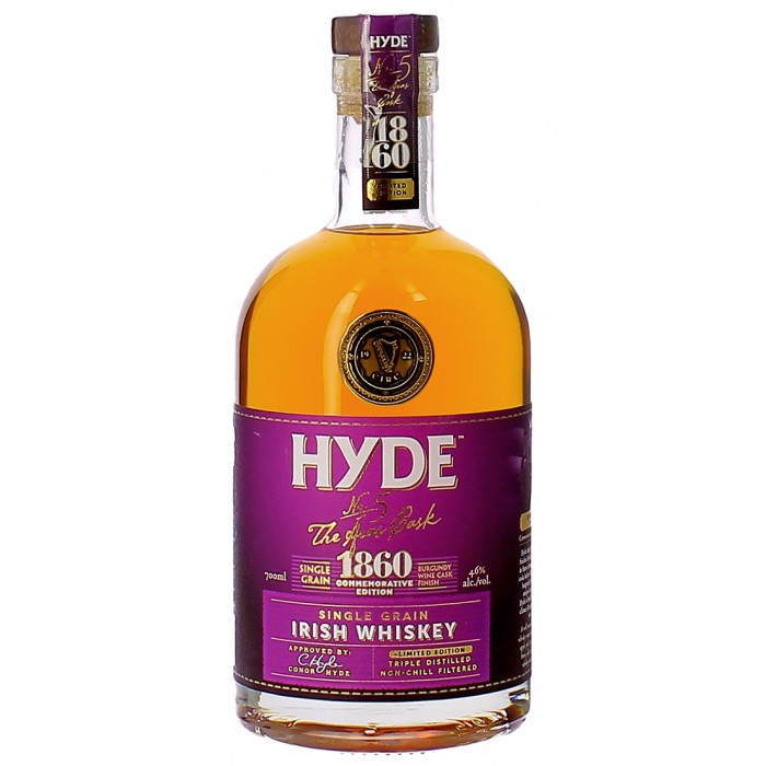 Whisky Hyde N°5 Single Grain 6 ans finition Bourgogne - Whisky - sommellerie de France