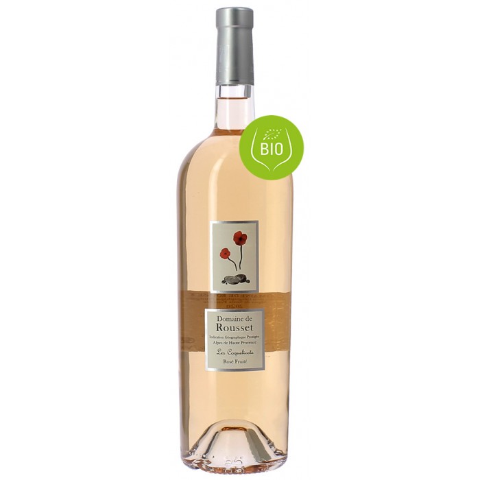Magnum Domaine de Rousset Les Coquelicots - Vin rosé - sommellerie de France