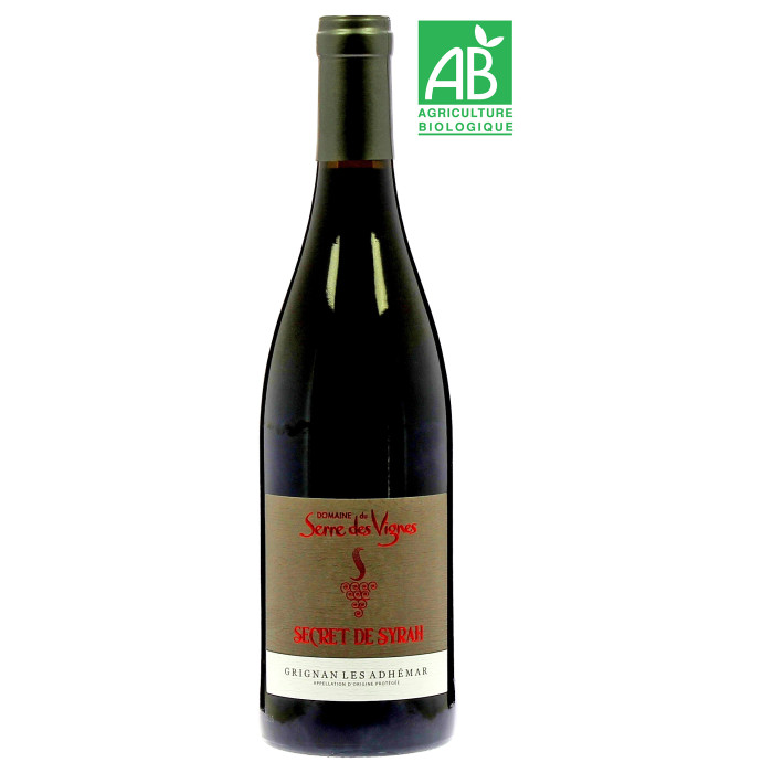 Domaine du Serre des Vignes Secret Syrah - Vins en bouteilles de 75cl - sommellerie de France