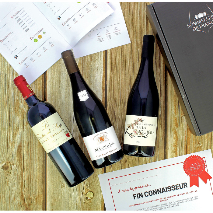 Coffret de Vins niveau confirmé - Coffrets vins - sommellerie de France